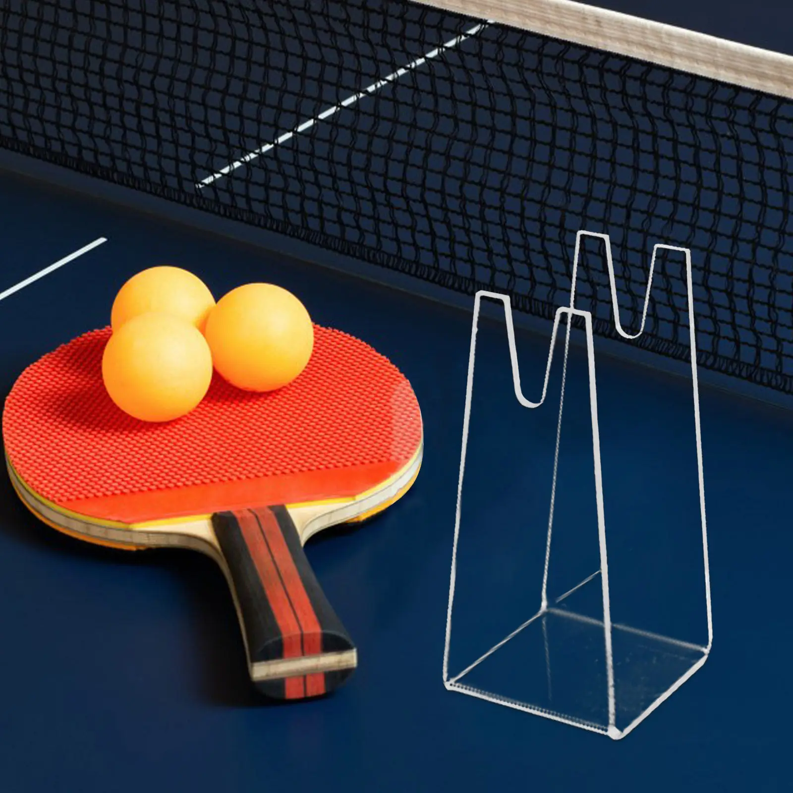 

Table Tennis Racket Display Stand 3Mm Transparent Acrylic Paddle Holder Ping Pong Paddle Storage Rack Organizer Stable Base
