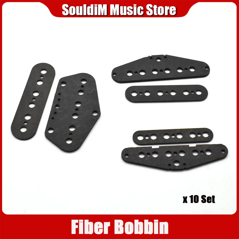 Kit de couverture Bobbion à bobine simple, cou, milieu, pont, fibre, noir, TL ST JE514 up, 10 ensembles