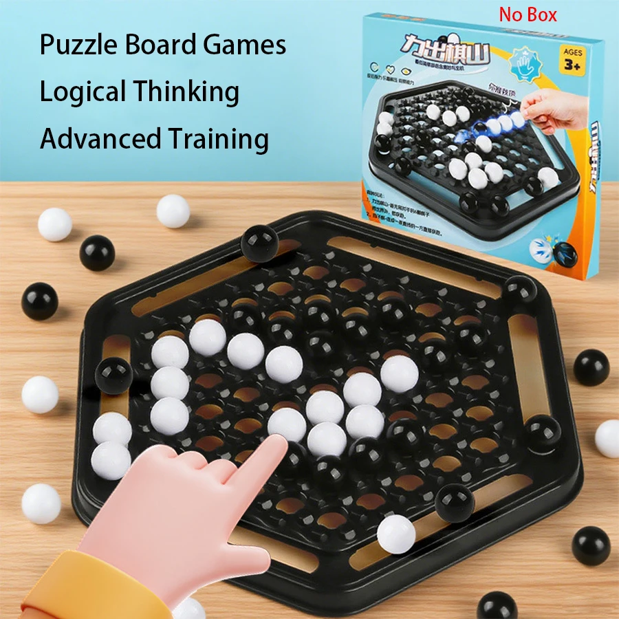 

Fun Black/White Chess Board Space Logic Thinking Training Strategy Table Games Friends Family Party Interactive Kids Puzzle Toy