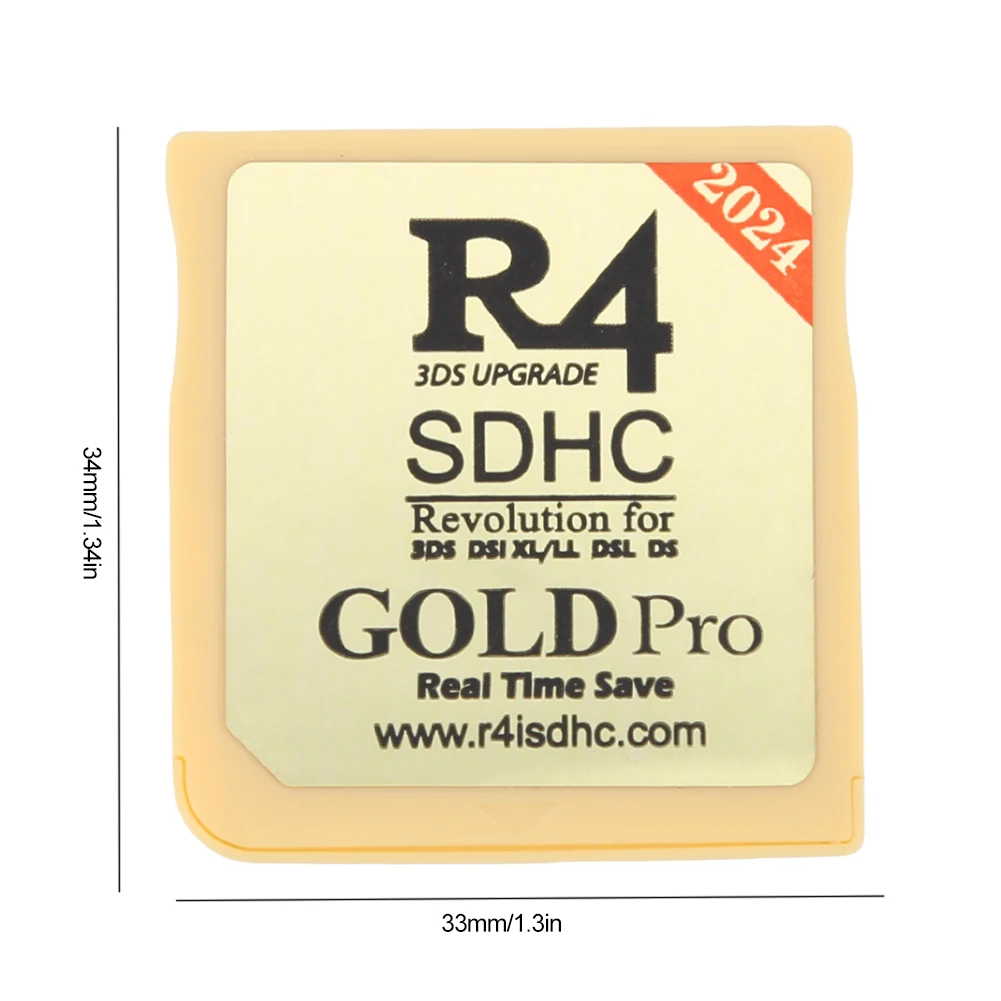 2024 New For R4I SDHC Burning Card Gold White Silver Portable Flashcard Use FAT16/FAT32 Format TF Card for Nintendo