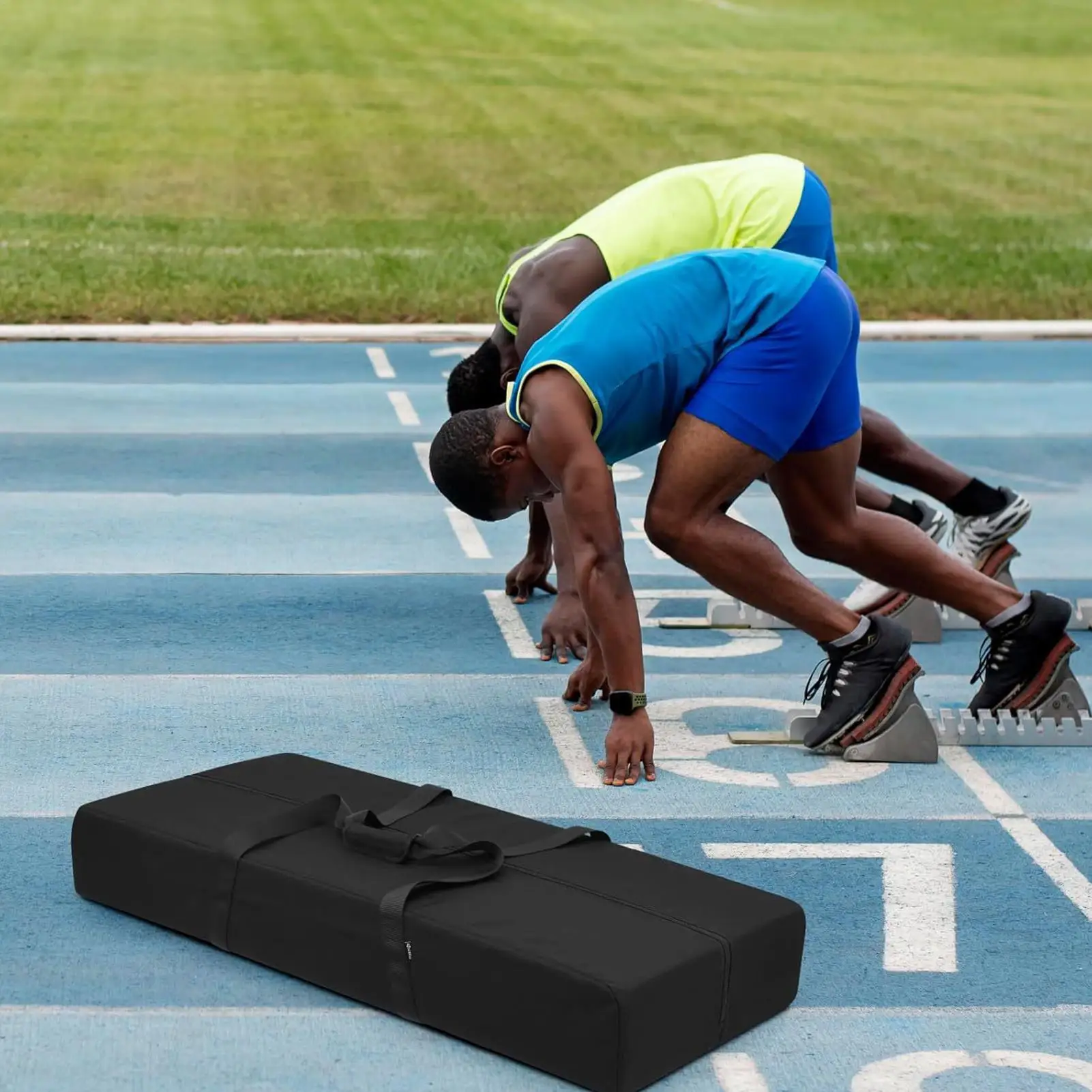 حقائب القماش الخشن الرياضية المحمولة مقاوم للماء تخزين كبير حقيبة سفر بدء كتلة حقيبة حمل للرجال الرياضيين العدائين المدربين