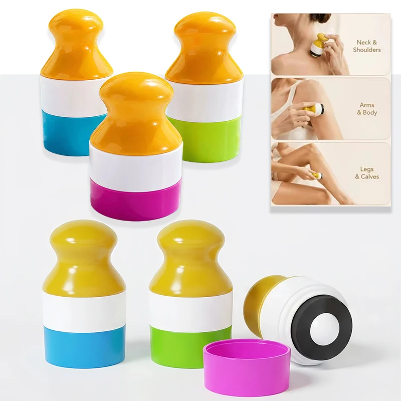 Dual Compartment Sunscreen Roller Bottle Refillable Leakproof Empty Travel Cosmetic Dispenser Portable Makeup Storage Container view 2