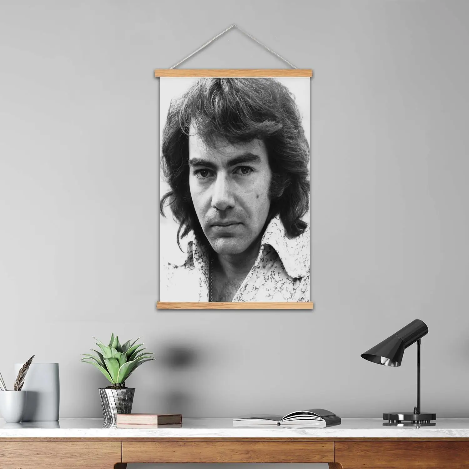 Neil Diamond Framed Wall Painting Canvas Art Poster, Wall Art  Modern Family Bedroom Decor Posters,Decorative painting view 6