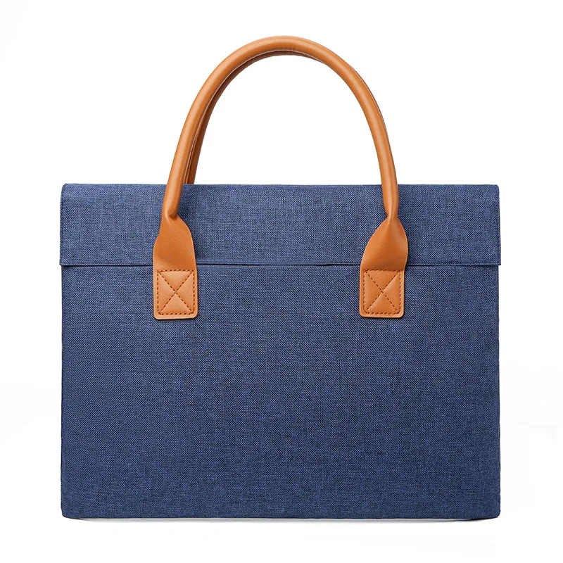 Men Versatile Business Briefcase Portable Large Capacity Shoulder Bag Multiple Pockets Handbags for Business & Casual Use Bolsa
