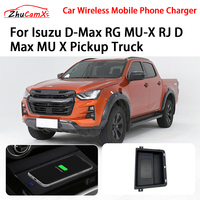 Car Wireless Mobile Phone Charger Center Console Storage QI 18W iPhone for Isuzu D-Max RG MU-X RJ D Max MU X Pickup Truck