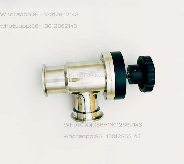 High vacuum baffle valve KF manual angle valve GDJ-16, 25 valves, 40 collets, 50 pipe fittings, 304 stainless steel, 1 piece