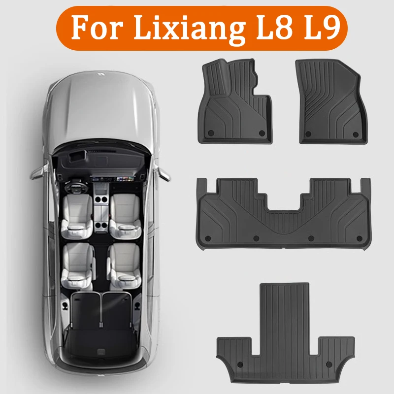 

Car Floor Mats for Lixiang L8 L9 2022-2023 TPE Car Carpet Foot Pad Waterproof Non-slip Floor Liners