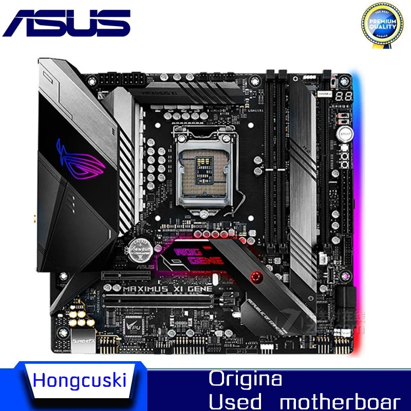 For Asus ROG MAXIMUS XI GENE LGA1151 Original Desktop for Intel Z390 DDR4 PCI-E 3.0 Motherboard LGA 1151 USB3.0 M.2 SATA3