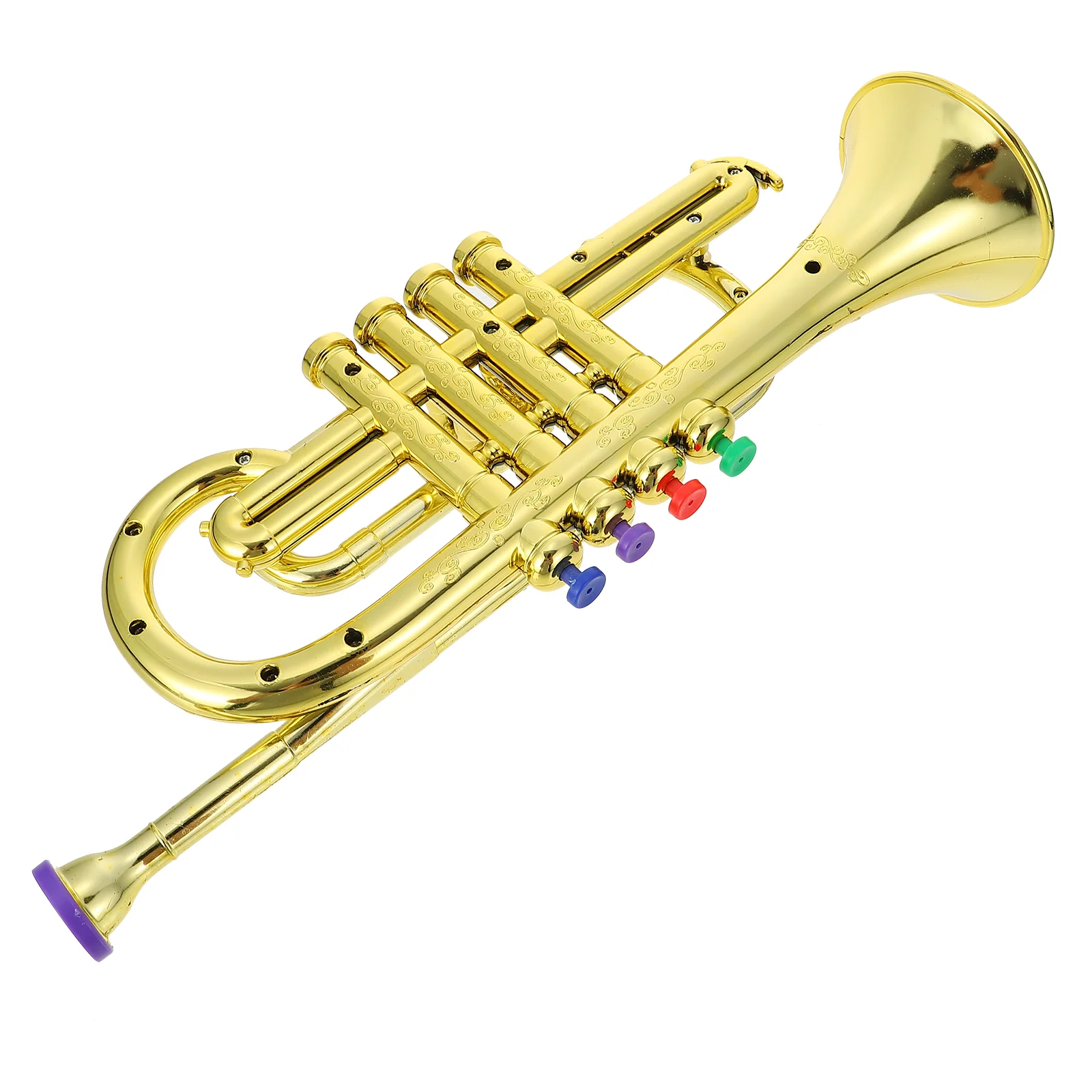 

Saxophone Model Childrens Toys Kids' Delicate Music Practical for Simulation Musical Instrument Plating Trumpet