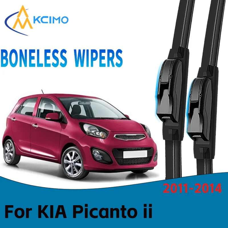 

Durable Windshield Wipers Direct Replacement for KIA Picanto ii hatchback 2011-2014 Easy to Install Set of Front Wiper Blades