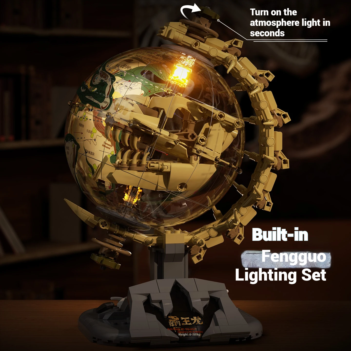 

Набор игрушек с строительными блоками JAKI, глобус динозавра в мире Юрского периода, модель здания, детская игрушка на день рождения в подарок