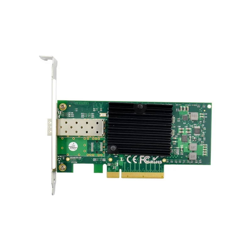 1Port PCIe X8 Single 10GbE SFP+ Single port Server Controller Network Card Adapter Intel JL82599EN Chip Gigabit 10000M Ethernet