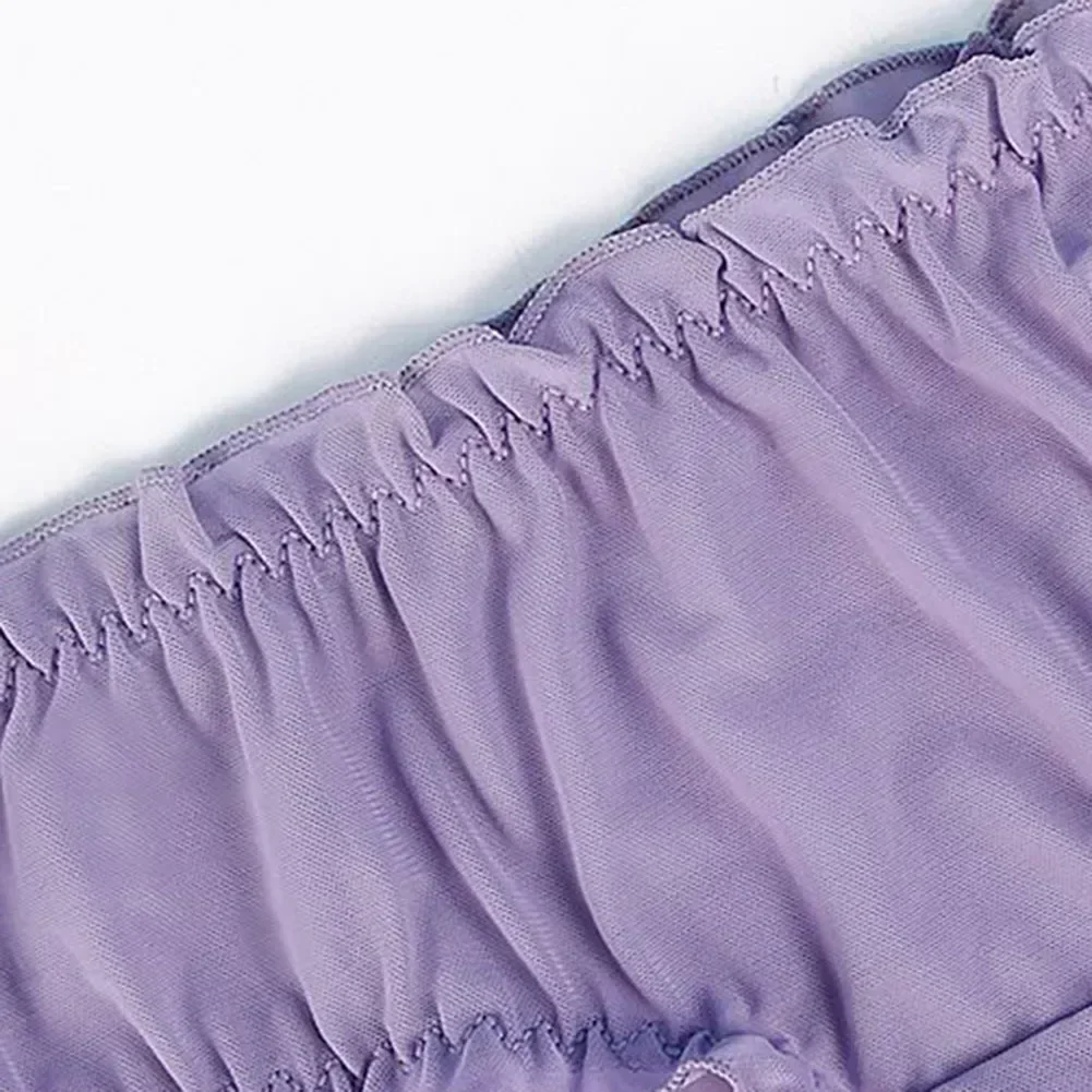 Женское нижнее белье, дышащие сетчатые кружевные прозрачные трусики с грибком, сексуальные тонкие удобные эластичные трусы, быстросохнущие треугольные трусики