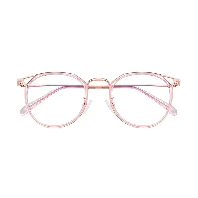 Lunettes anti-rayons bleus œil de chat pour femmes et filles, lunettes d'ordinateur bloquant la lumière bleue, cadre miroir uni, lunettes, 2024