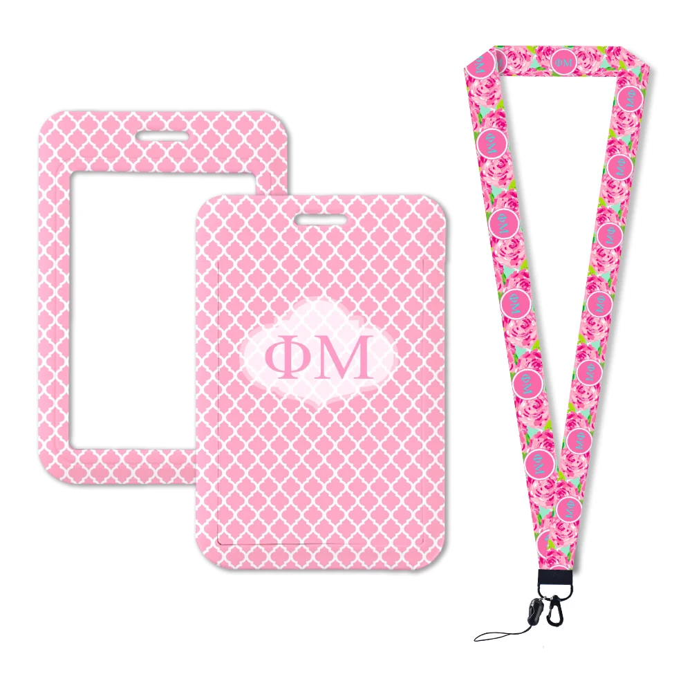 Porte-cartes en PVC souple transparent pour femme, porte-badge en plastique étanche, manches en UL, porte-clés, prix de vente Phi Mu ID