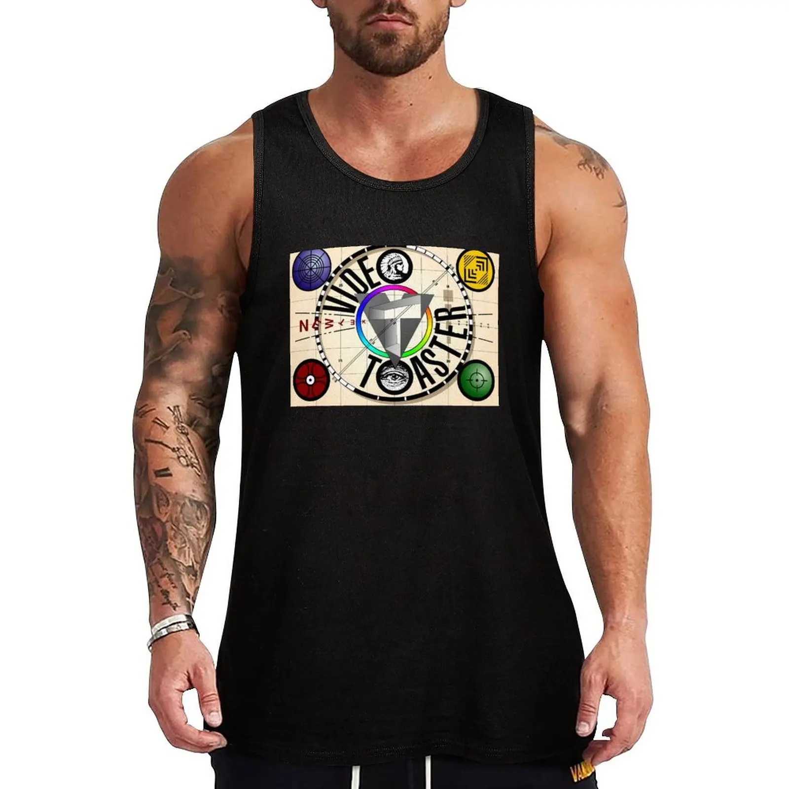 

Video Toaster Testcard (Waynes World 2) REPLICA Tank Top gym top Japanese t-shirt