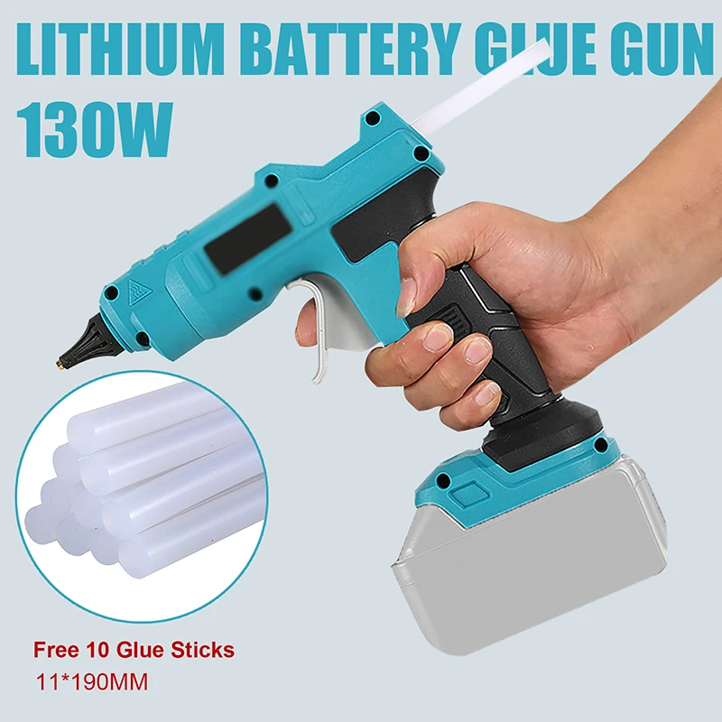 Hot Melt Glue Gun Rechargeable Wireless Lithium Battery Glue Gun With 11mm Glue Sticks Repair Tool Home DIY Tools Hot Glue Gun