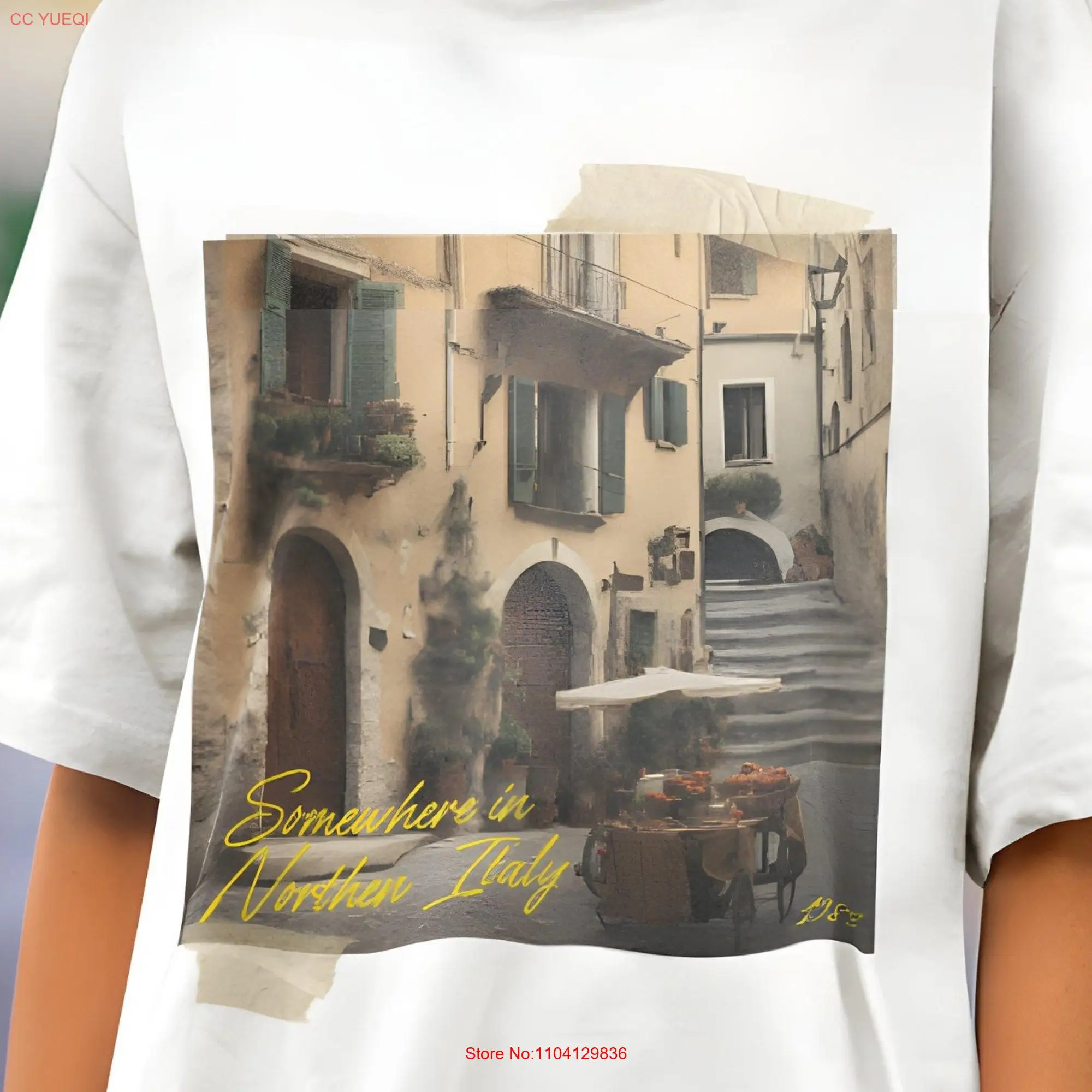 Somewhere In Northen Italy 1983 T shirt Bookish Romance Novels  long or short sleeves