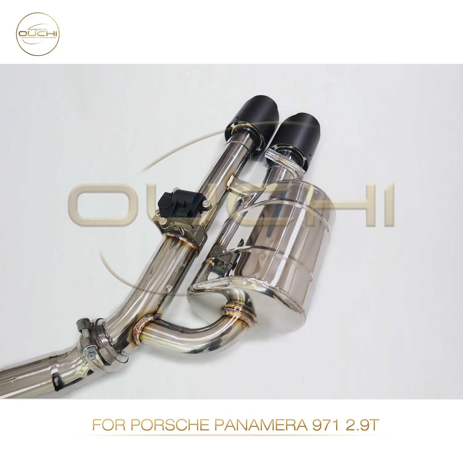 

OUCHI Factory Direct Sales Catback for Porsche Panamera 971 2.9T Stainless Steel Electronic Valve Tips Muffler Car Exhaust
