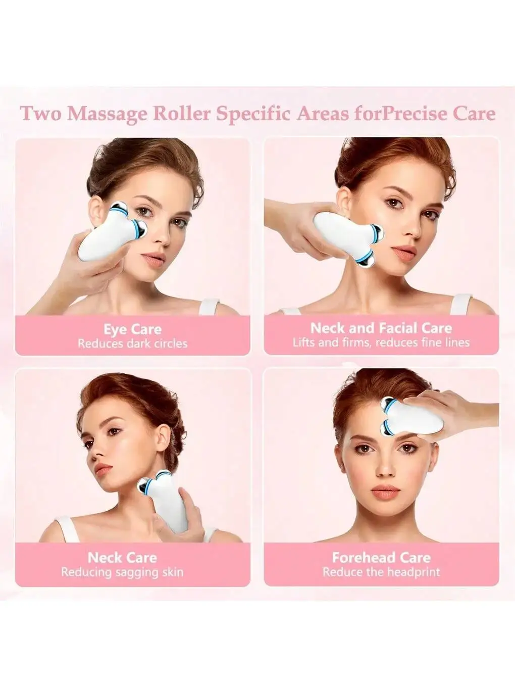 EMS Facial Massager Roller V-Face Lifting Machine Skin Rejuvenation Anti-Wrinkle Beauty Device