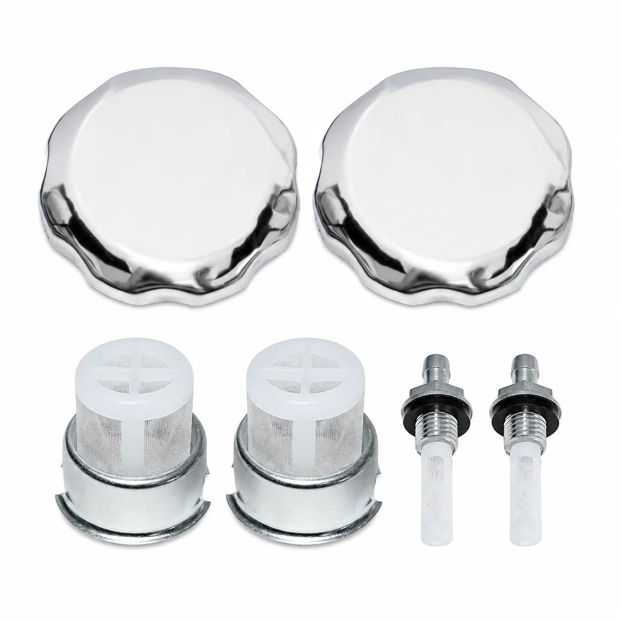 Fuel Tank Cap Joint Filter Kit 6Pcs For Honda GX390 GX340 GX270 GX240 GX200 GX160 GX120 Engine Motor 17672-880-000 17620-ZH7-023
