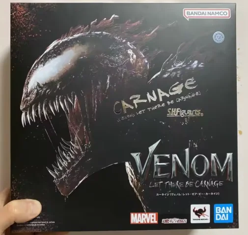Figura de Acción Articulada Carnage de Bandai Tamashii Limited SHF, de la Película Marvel Venom: Let There Be Carnage, en Stock