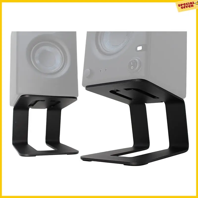 

A25P 2X Desk Speaker Stands,Audio Speaker Stands For Studio Monitors, Bookshelf Speaker Desktop Speaker Stands
