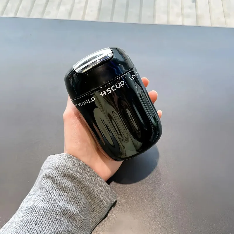 

1pc 220ml Insulated Coffee Tumbler with Built-in Tea Strainer - Leakproof, Portable Mini Thermos for Outdoor