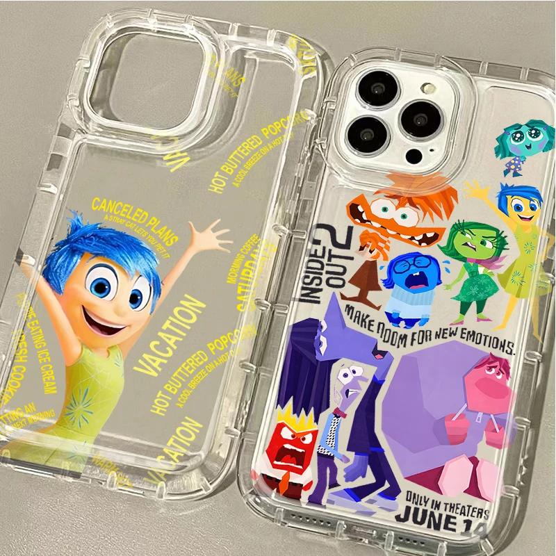 Disney Inside Out 2 Joy Case for Samsung Galaxy S24 Ultra S23 S22 S21 FE S20 Plus Note 20 10 Pro A34 A54 A33 A53 Clear TPU Cover