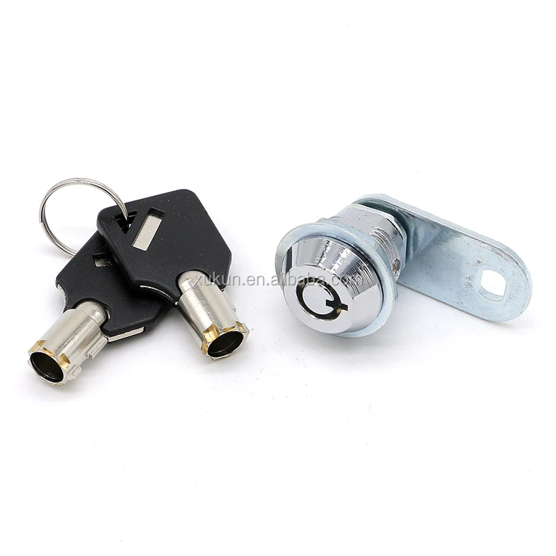 XK209 quality Round head Quarter Turn lock vending machine door lock Tubular cam lock  10pcs