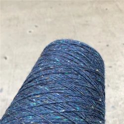 Very Beautiful 500g Blue Fancy Space Dye Organic Cotton Wool Yarn for Knitting DIY Crochet knit Hand Weave Sewing Thread