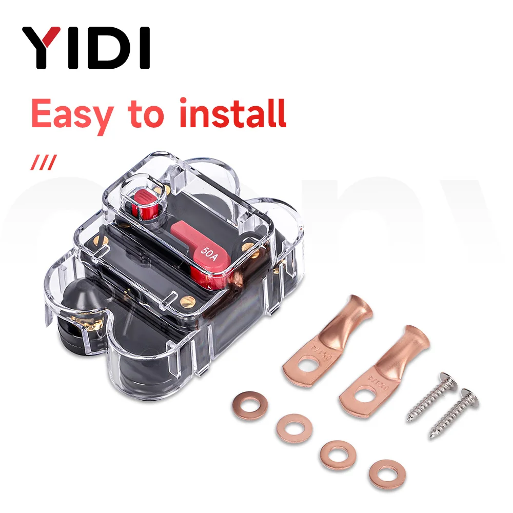 Circuit Breaker Overload Product 30A 40A 50A 60A 80A 100A 150A 200A 250A 300A 12-48V DC Resettable for Car Audio RV Marine Boat