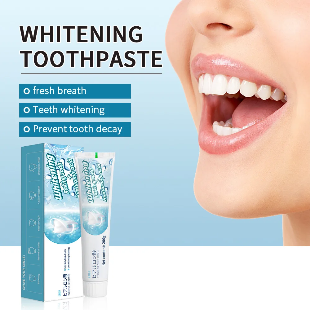 

200g Oral Cleaning Product Baking Soda Toothpaste for Yellowing and Stain Removal Dual Mint Flavored Toothpaste for Fresh Breath