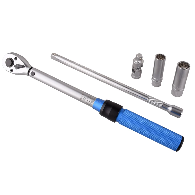 3/8 Magnetic Spark Plug Sleeve Torque Wrench 10-60Nm Adjustable Torque Preset Remove Auto Repair Tool Set