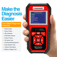 KONNWEI KW870 6V 12V Car Motorcycle Battery Tester Car OBD2 Diagnostics Tool Scanner 2 in1 Function Cranking Charging Scan Tools