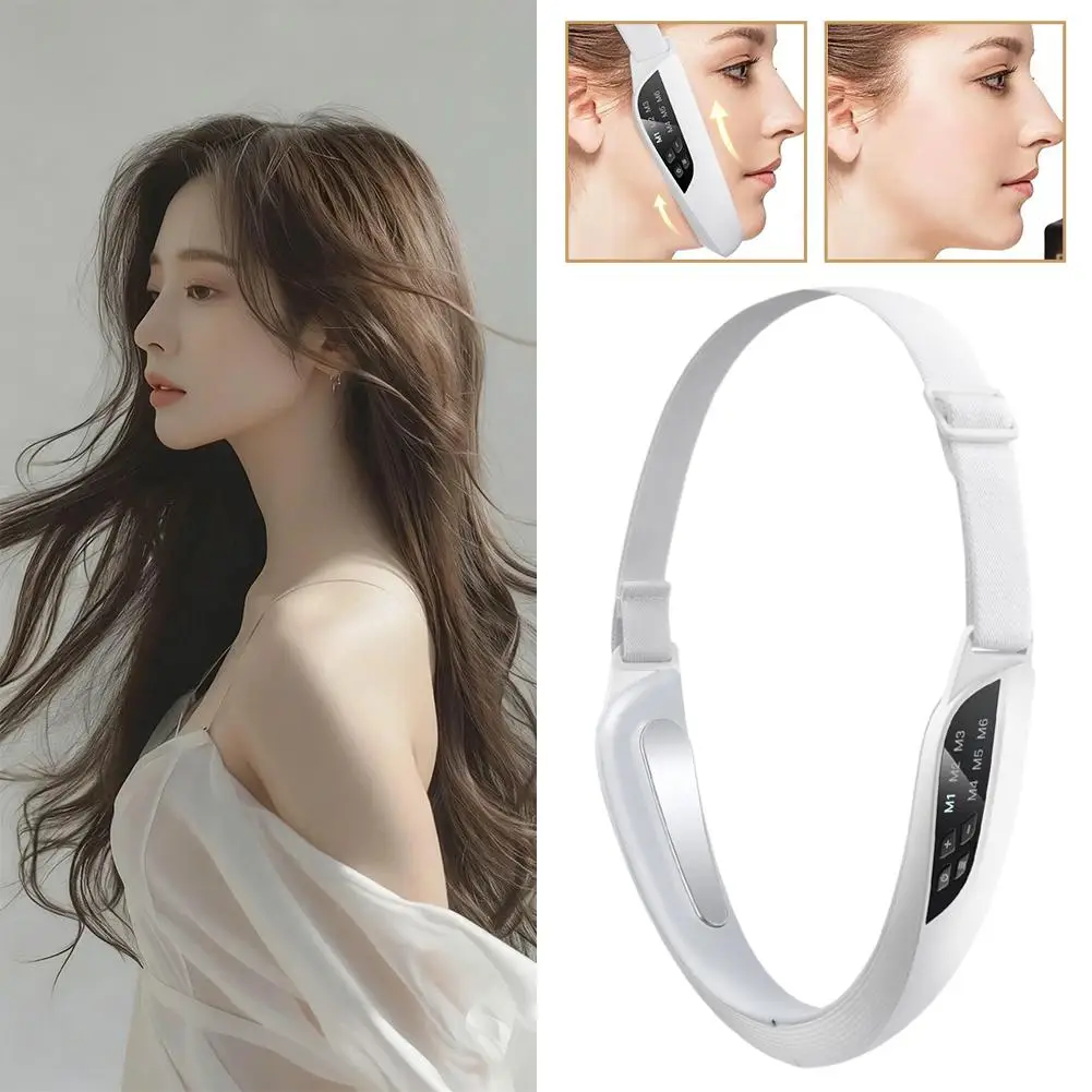 전기 V 페이스 리프팅 뷰티 디바이스 6가지 모드 8단계 피부 이중턱 마사지 케어 EMS 제거 얼굴 탄력 마이크로커런트 O3K6