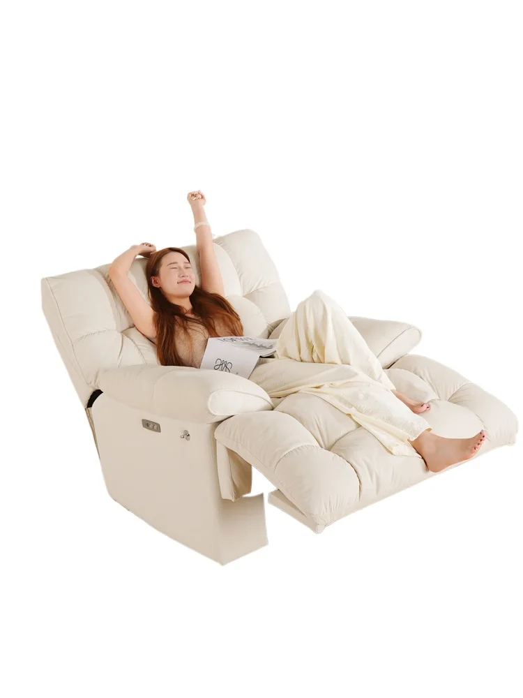 

Lazy sofa Electric single sofa Living room Multifunctional reclining and sleeping cloud sofa Balcony rest