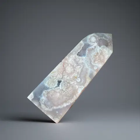 Pink Amethyst Agate Flower Tower Stone Druzy Quartz Wand Point Aquarium Crystal Natural Healing Living Room Home Decoration