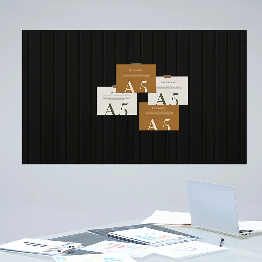 DIY Wall Decorative 12PCS High Density Innovative Equilateral Cork Stickers Postcard Cork Board Bulletin Message Pin Board