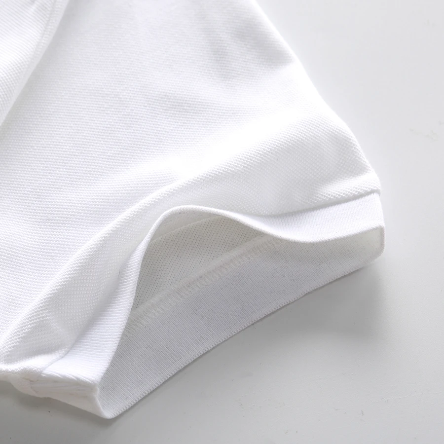 Men\'s polo shirt Short-sleeved casual fashion polo shirt cross stitching color contrast classic pattern embroidery stitching