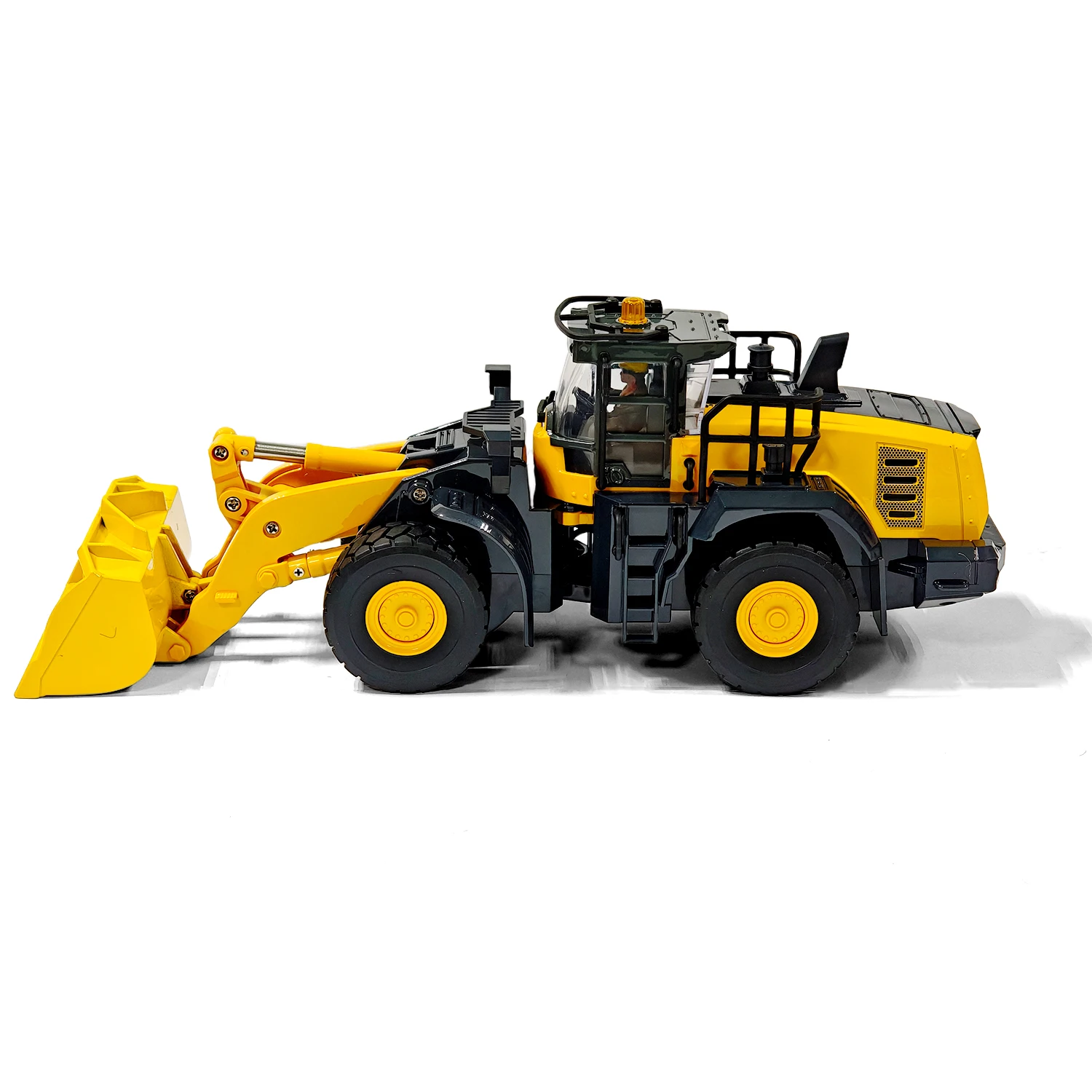 YG475 1/50 Mini RC Loader Semi-metallic Construction Vehicle Model with Lights and Sound Effects Toy Car Gift for Boys