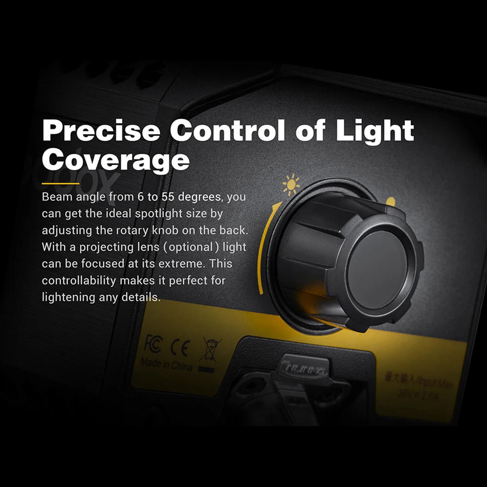 Godox With Barn Door for Professional Photography S60 60W Focusing LED Photography Continuous adjustable Light Spotlight