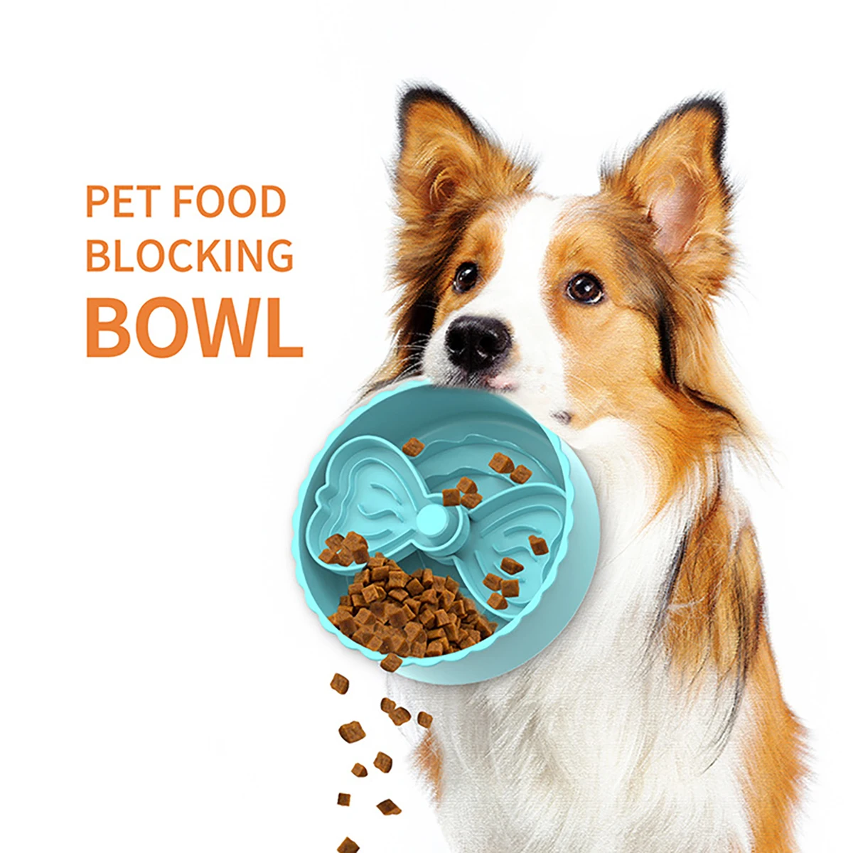 

Slow Feeder Dog Bowls Dishes Bloat Stop Puppy Food Water Bowl for Dog Cat Non Slip Slow Eating Puzzle Maze Fun Pet Feeding Bowl