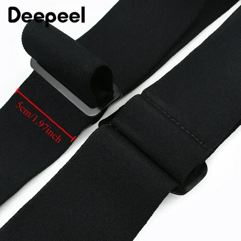 1Pc Deepeel Adult Mens Suspenders 5cm Wide Elastic Braces Harness Man X-Type Adjust Strap Jockstrap Pants Suspender Accessories
