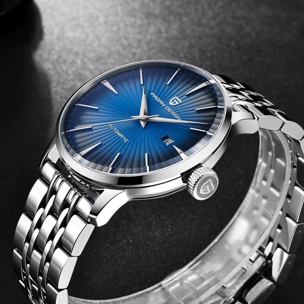PAGANI DESIGN Men Watches Luxury Retro Automatic Mechanical Watch For Men Gift 2813 Stainless Steel 30m Waterproof Case Simple