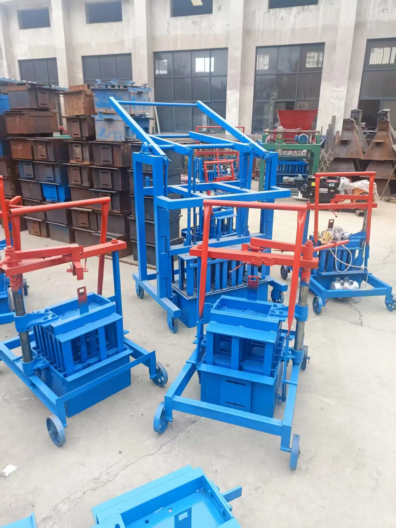 Engine Concrete Cement Solid Block Machine Price Automatic Hollow Clay Brick Making Machinery