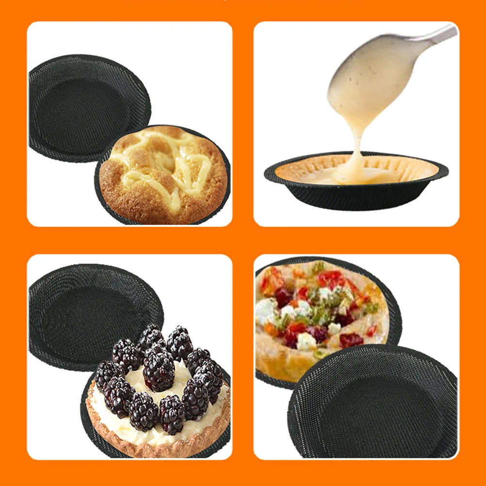 

Flexible Mini Round Cake Pan Silicone Baking Mold For Hamburgers Egg Tarts Desserts Reusable Dishwasher Safe High Temp