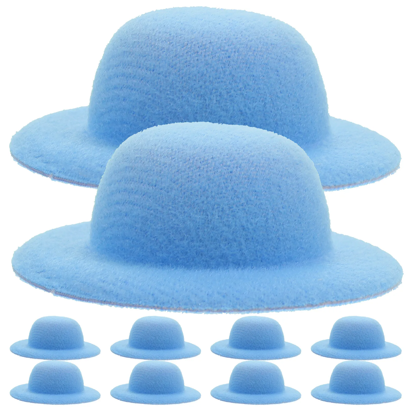 10 pezzi mini cappelli decorazione artigianale piccolo cappello puntelli per fai da te creativo mini casa ornamento accessori cappello piccolo cappelli piccoli