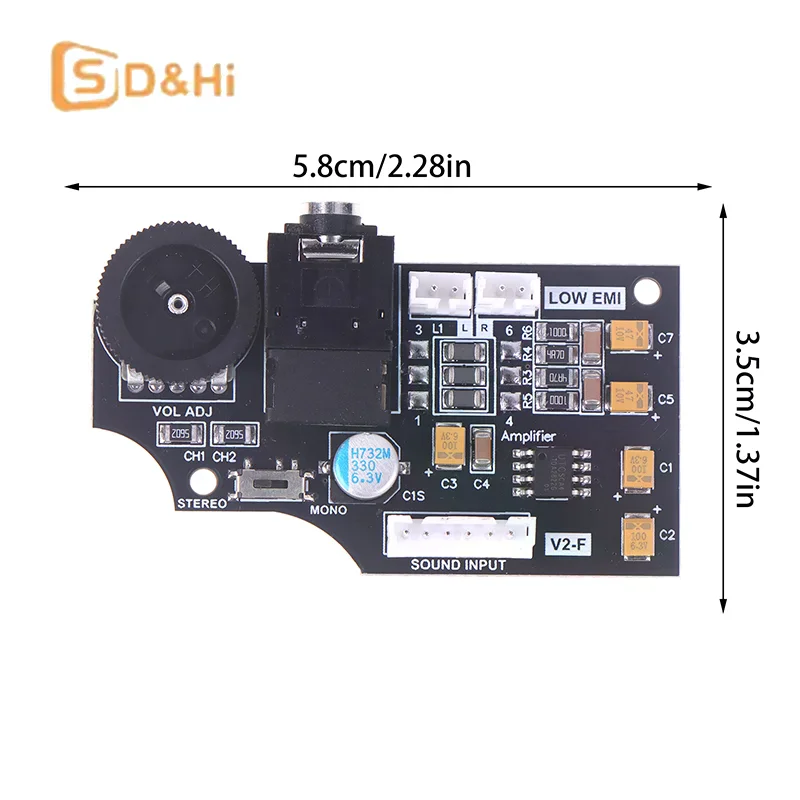 Высококачественная двухканальная аудиоплата громкости для игрового оборудования SEGA с использованием аудиоконденсаторов ELNA, максимальный двойной оригинальный выход громкости