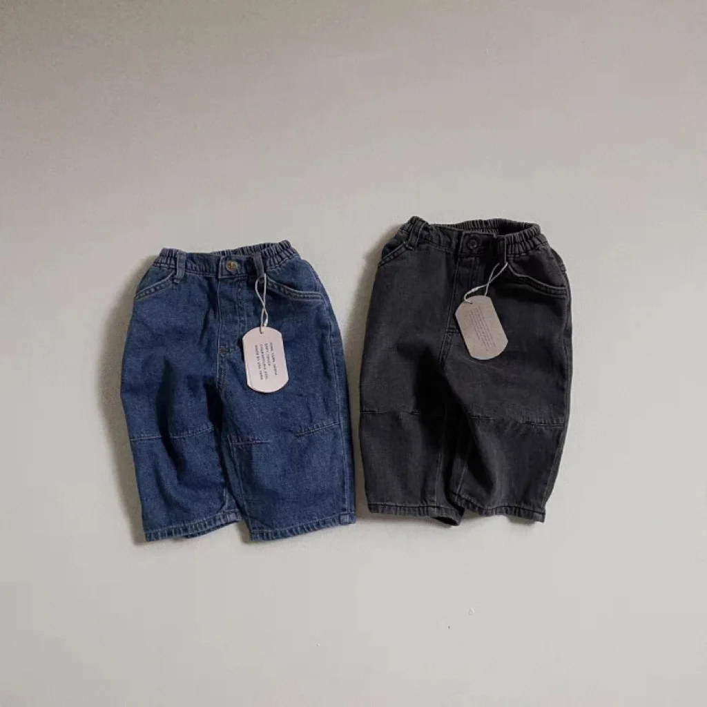 

2024 Autumn New Baby Loose Trousers Fashion Infant Boy Denim Pants Toddler Girls Jeans Casual Children Clothes